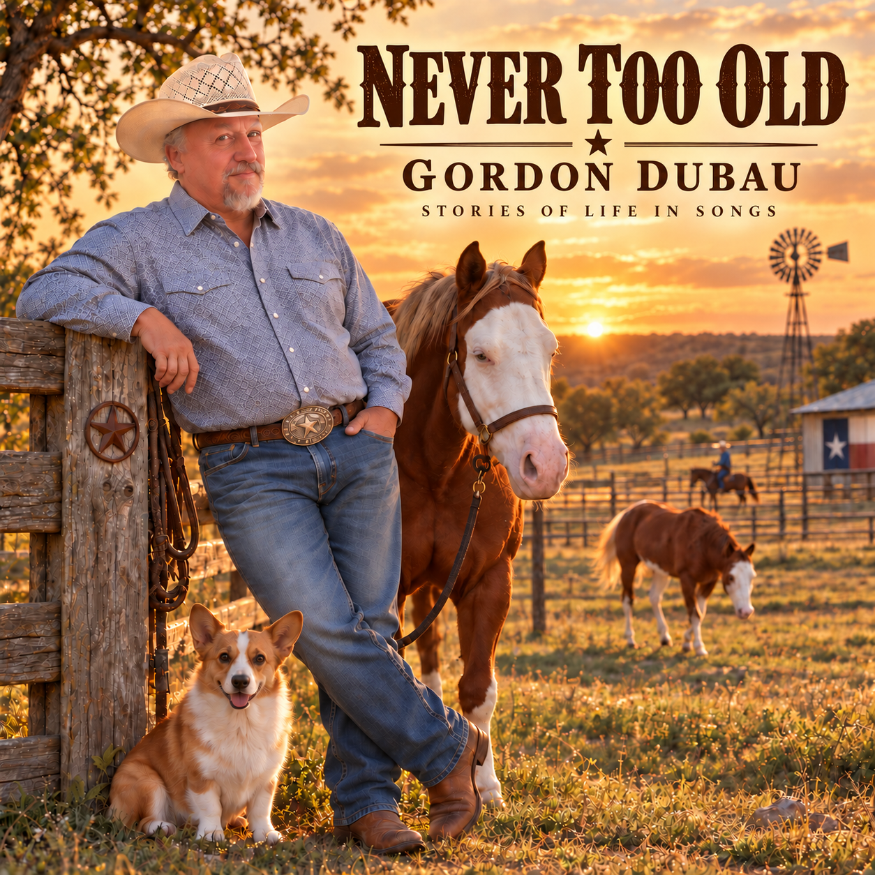 Never Too Old — album cover by Gordon Dubau
